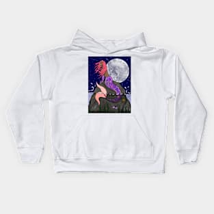 moonlit mermaid Kids Hoodie